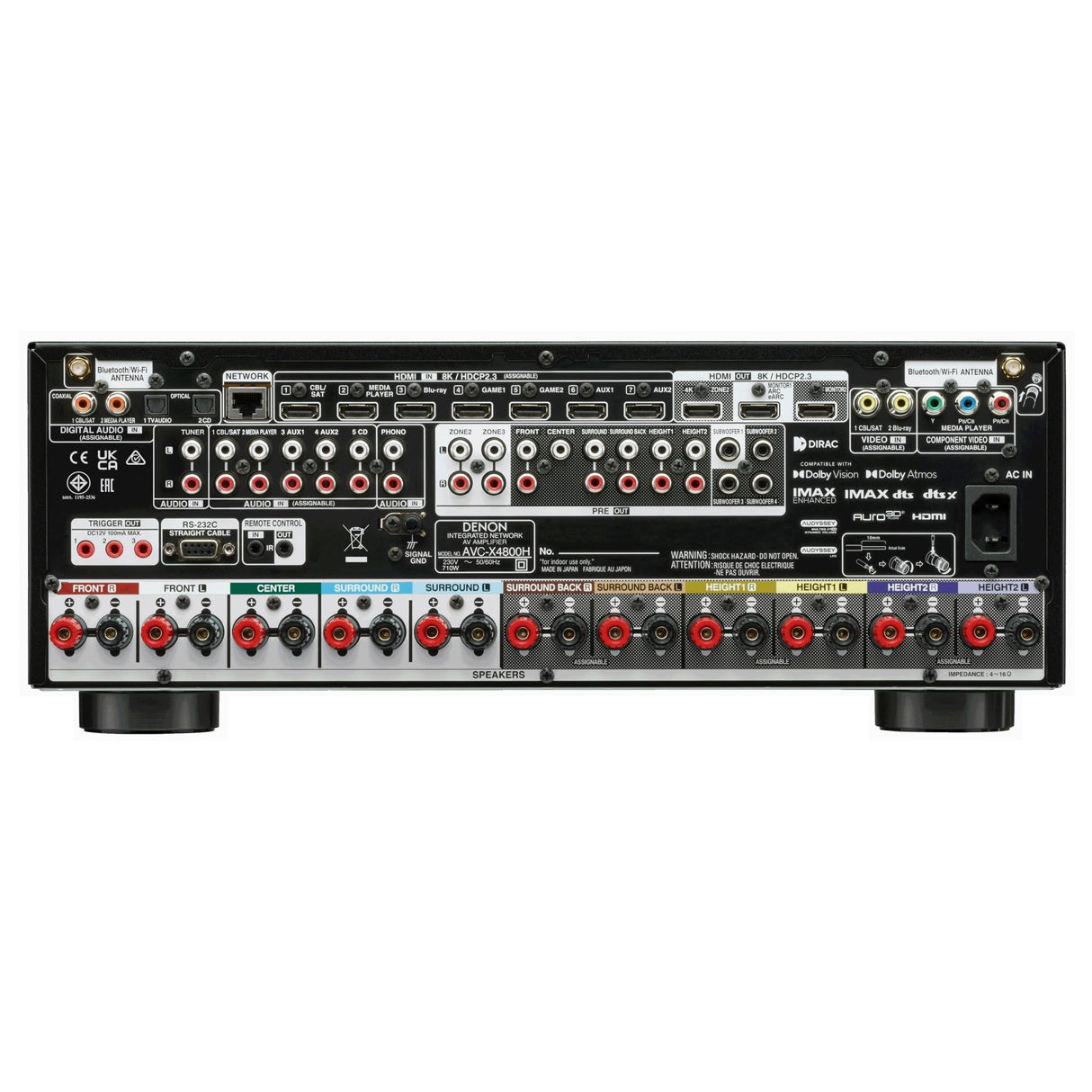 Denon AVC-X4800H - 9.4 Channel 8K AV Receiver