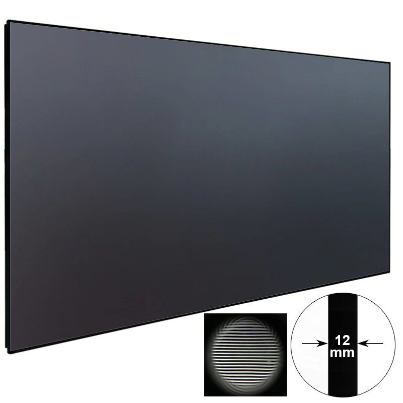 ALR Ultra Short Throw Projector Screen With Ultra Thin Frame AV-ZHK100B-PET Crystal