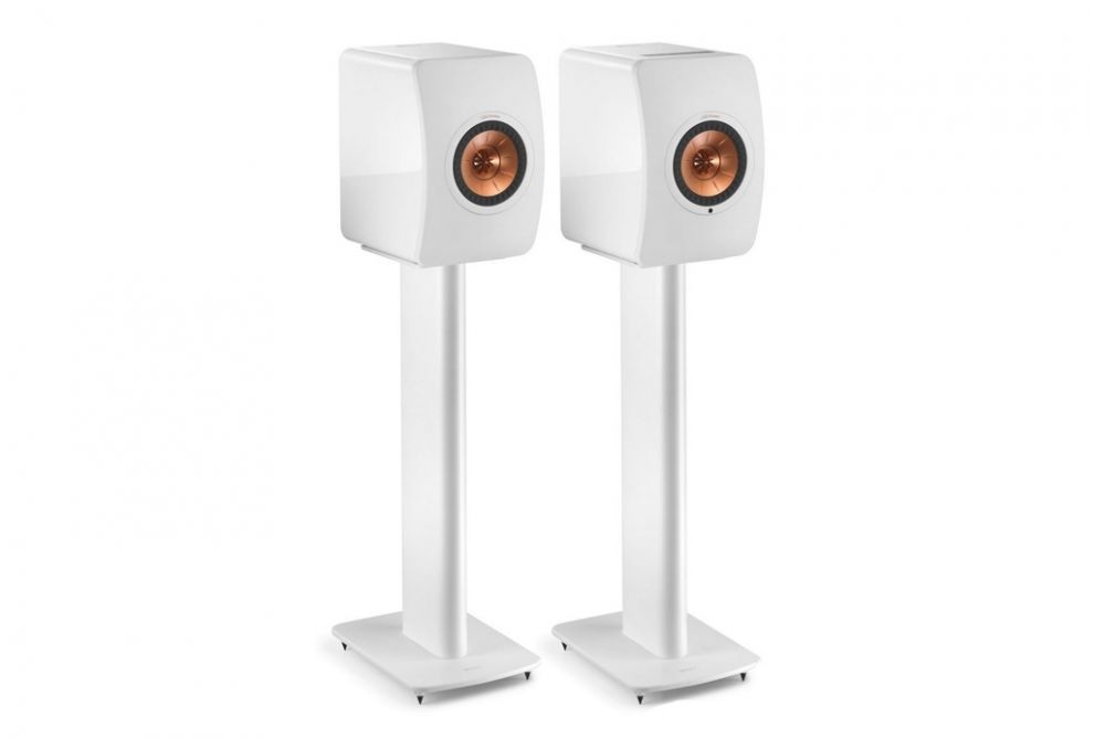 KEF LS50 Premium Concentric Bookshelf Speakers with Stand (Pair)