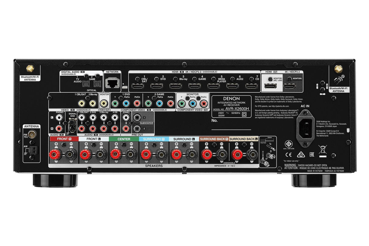 Denon AVR-X2600H 7.2 Channel Home Theatre AV Receiver