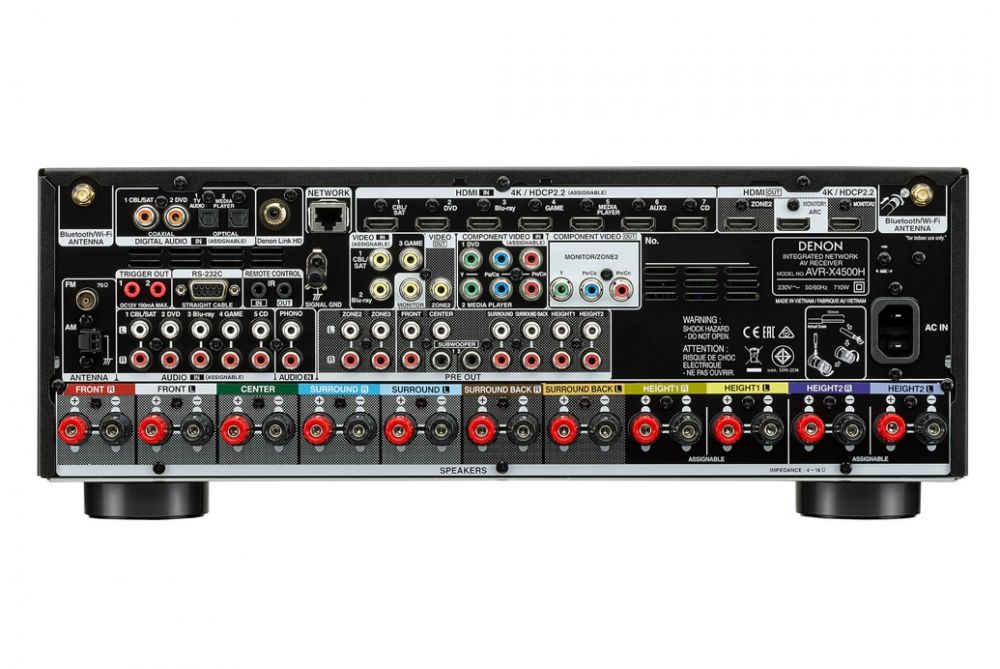 Denon AVR-X4500H 9.2 Channel Network Home AV Receiver