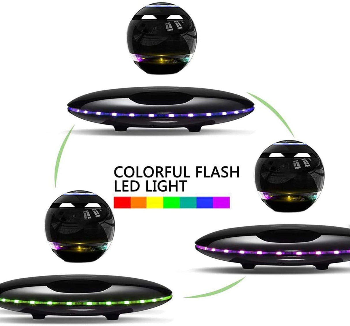 Bluetooth Portable Speaker/Floating Speaker/Magnetic Levitation Night Light with LED Light/For Home Decoration/Unique Gift