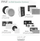 Pyle PDIC60 In-Wall/In-Ceiling Dual 6.5-Inch Speaker System 6.5 inches White PDIC60