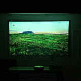 Douself 100'' Portable Projector Screen HD 16:9 100 Inch Diagonal Frameless PVC Video Projection Screen Foldable Wall Mounted for Home Theater Office Movies Indoors Outdoors