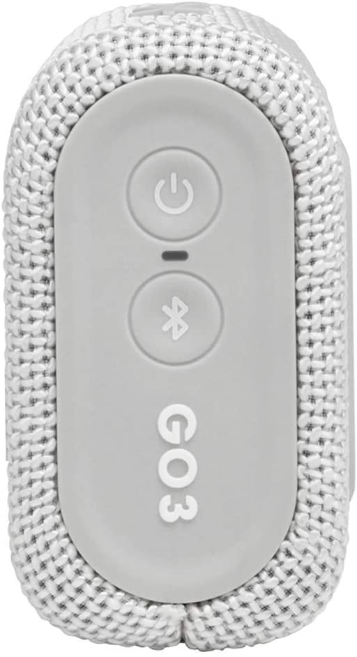 JBL GO3WHT Portable Waterproof Speaker-White