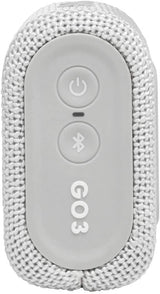 JBL GO3WHT Portable Waterproof Speaker-White