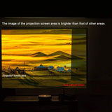 Douself 100'' Portable Projector Screen HD 16:9 100 Inch Diagonal Frameless PVC Video Projection Screen Foldable Wall Mounted for Home Theater Office Movies Indoors Outdoors