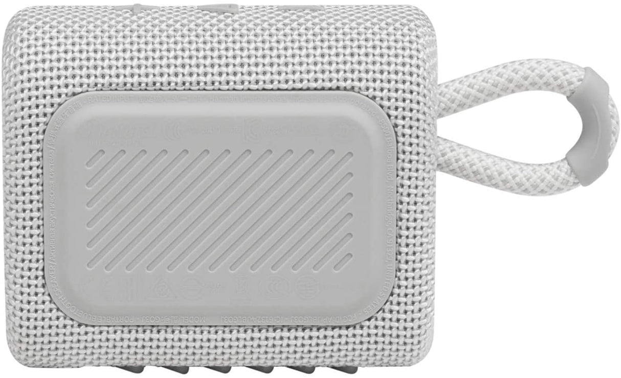 JBL GO3WHT Portable Waterproof Speaker-White
