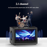 Wireless Bluetooth Speaker,Mini Subwoofer,20W High-Power/360°Stereoscopic Surround Sound Field Portable Speaker with 4.3-Inch Hd Display