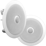 Pyle PDIC60 In-Wall/In-Ceiling Dual 6.5-Inch Speaker System 6.5 inches White PDIC60