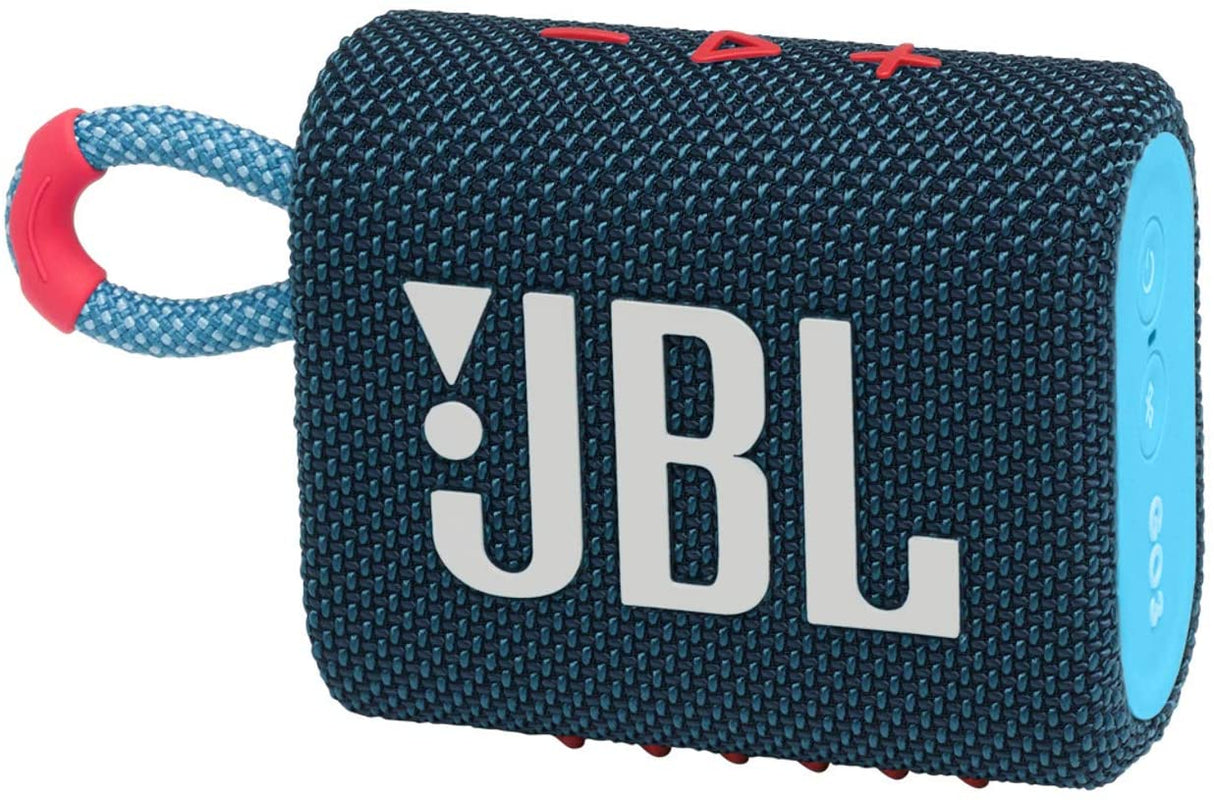 JBLGO3BLUP Portable Waterproof Speaker-BluePink