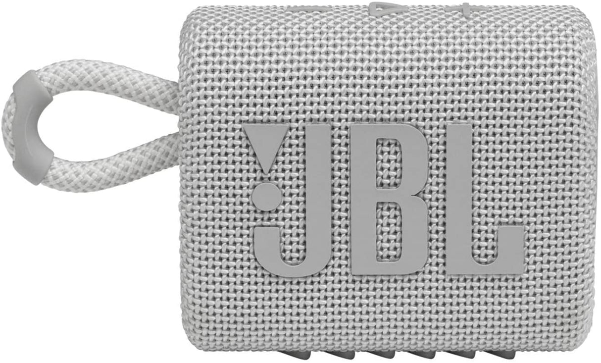 JBL GO3WHT Portable Waterproof Speaker-White