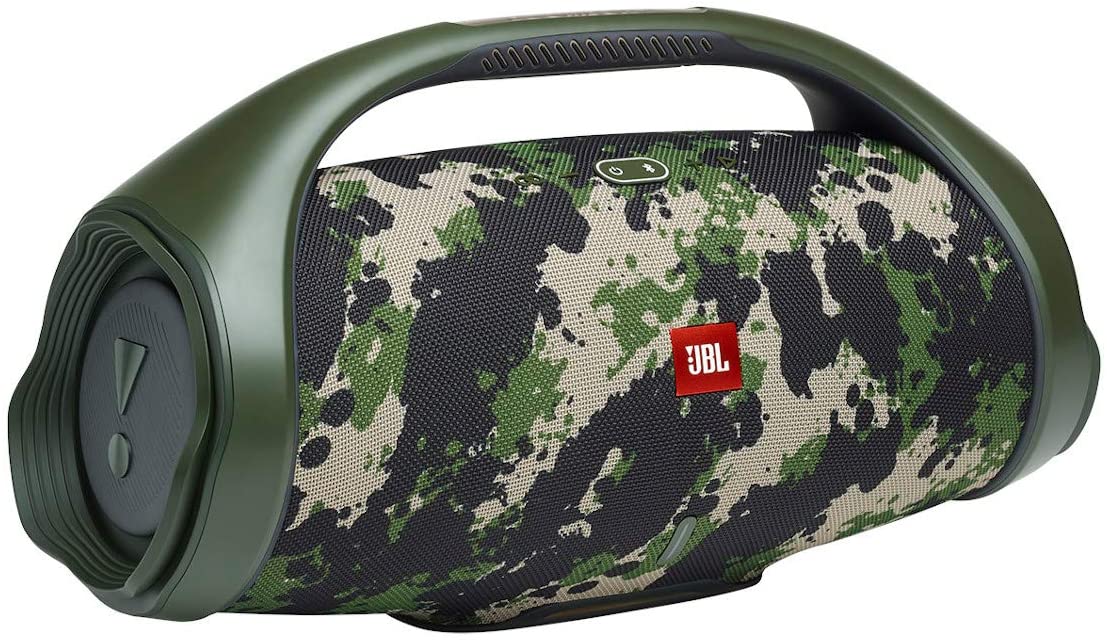JBL Boombox 2 - Portable Bluetooth Speaker, powerful sound and monstrous bass, IPX7 waterproof, 24 hours of playtime, powerbank, JBL PartyBoost for speaker pairing, speaker for home and outdoor (Camo)