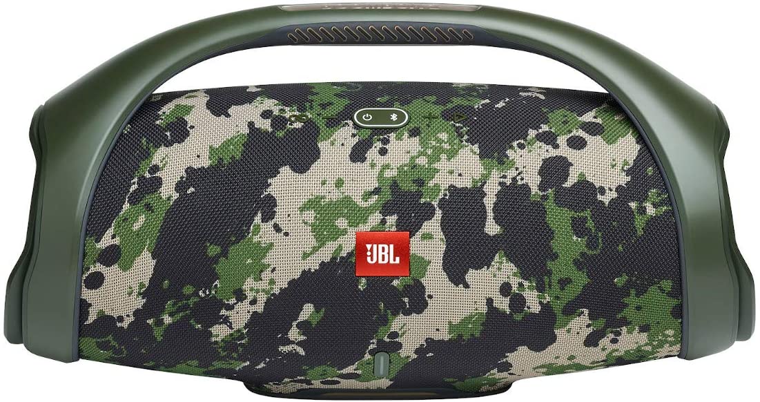 JBL Boombox 2 - Portable Bluetooth Speaker, powerful sound and monstrous bass, IPX7 waterproof, 24 hours of playtime, powerbank, JBL PartyBoost for speaker pairing, speaker for home and outdoor (Camo)