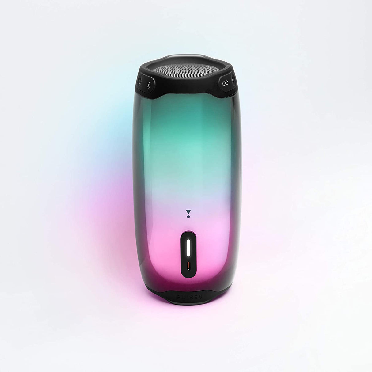 JBL Pulse 4 - Portable Bluetooth Speaker with 360 degrees LED lights, powerful sound and deep bass, IPX7 waterproof, 12 hours of playtime, JBL PartyBoost for multiple speaker pairing (Black)