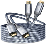 HDMI Cable (2 Pack 10FT),Akoada 4K High Speed HDMI 2.0-28AWG Nylon Braided Cable 4K 60Hz HDR Video HDCP2.2 3D 2160P 1080P Compatible with Ethernet ARC UHD TV,PS4 / 3,X-Box, Monitor 4K Fire Netflix Etc