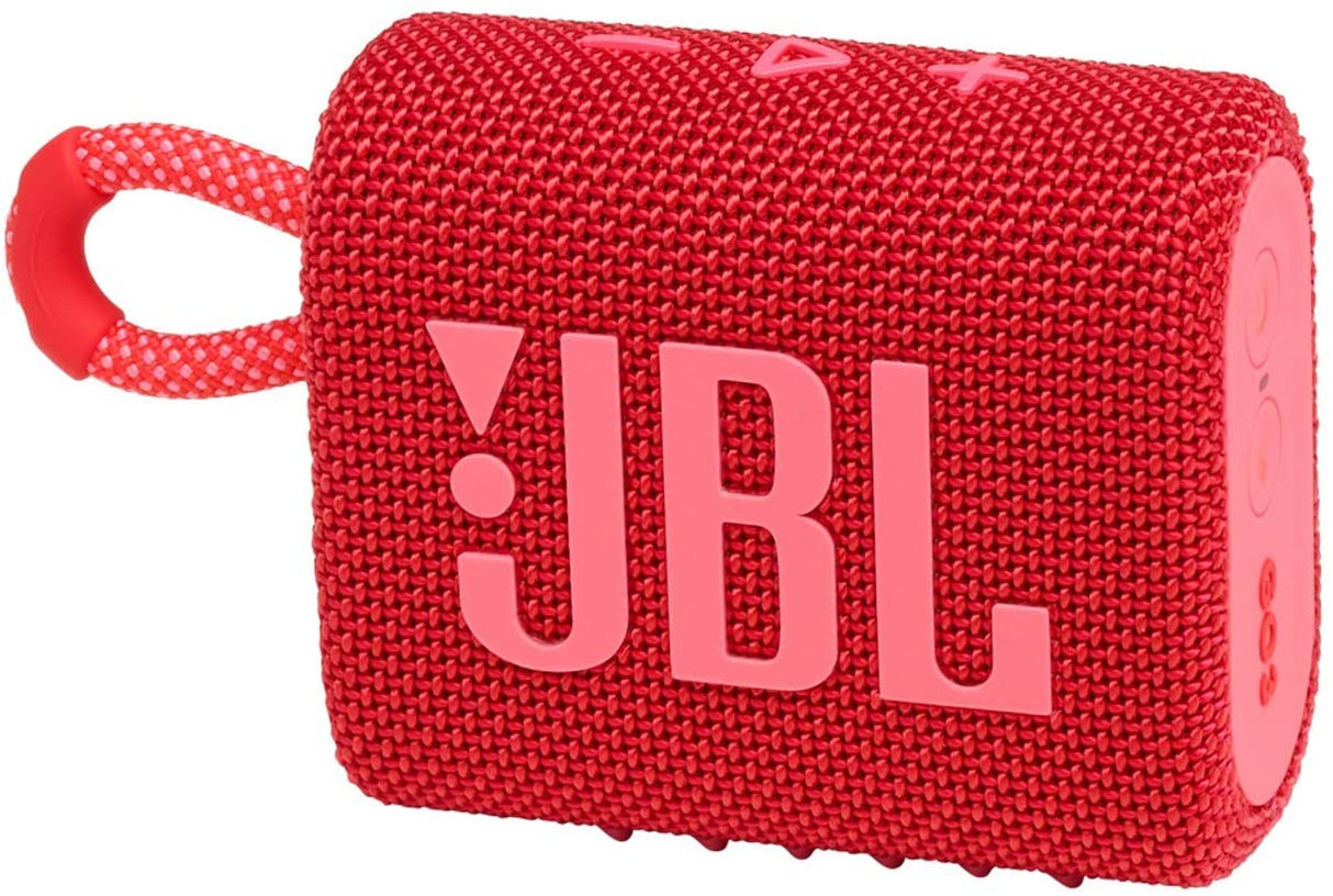 JBL GO3RED Portable Waterproof Speaker-Red