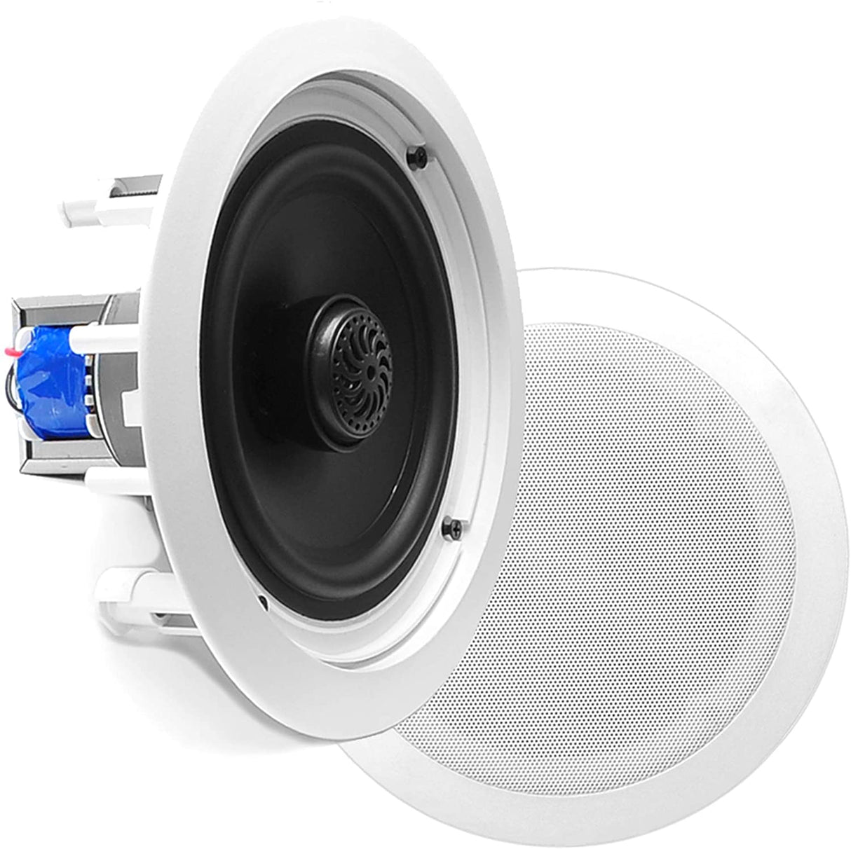 Pyle PDIC60 In-Wall/In-Ceiling Dual Speaker System 8 inches White PDIC80T