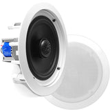 Pyle PDIC60 In-Wall/In-Ceiling Dual Speaker System 8 inches White PDIC80T