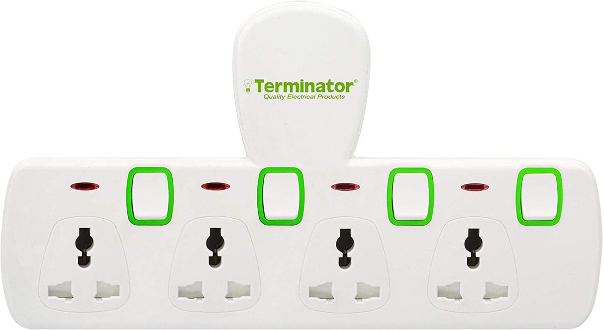 4 Way Universal T-Socket Multi Adaptor