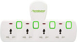 4 Way Universal T-Socket Multi Adaptor