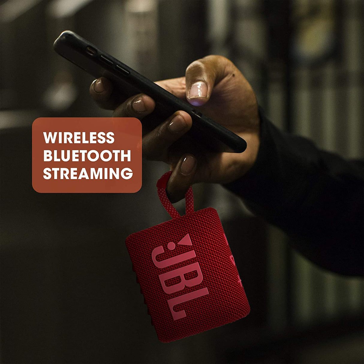 JBL GO3RED Portable Waterproof Speaker-Red