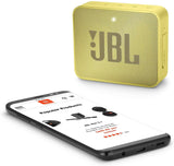 JBL Go 2 Portable Bluetooth Waterproof Speaker (Yellow), JBLGo2Syl