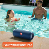 JBL Flip 5 Portable Waterproof Bluetooth Speaker (Blue)