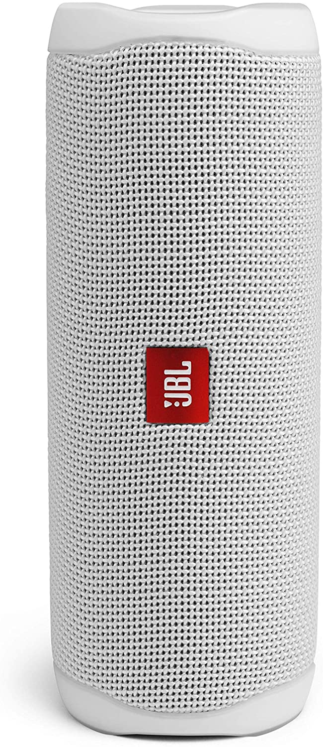 JBL FLIP5WHT Flip 5 Portable Waterproof Bluetooth Speaker with Hybrid Carrying Case (White)