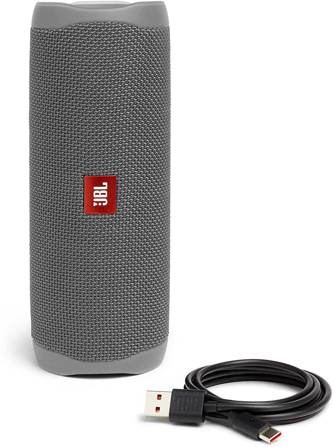 JBL Flip 5 Portable Waterproof Bluetooth Speaker with Hybrid Carrying Case (Grey)
