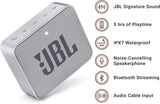 JBL Go 2 Wireless Portable Speaker, Ash Gray, K951542