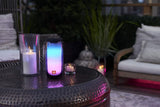 JBL Pulse 4 - Portable Bluetooth Speaker with 360 degrees LED lights, powerful sound and deep bass, IPX7 waterproof, 12 hours of playtime, JBL PartyBoost for multiple speaker pairing (Black)