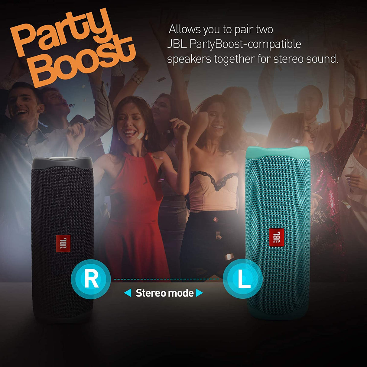 JBL Flip 5 Portable Waterproof Bluetooth Speaker with Hybrid Carrying Case (Teal)