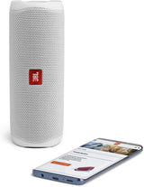 JBL FLIP5WHT Flip 5 Portable Waterproof Bluetooth Speaker with Hybrid Carrying Case (White)