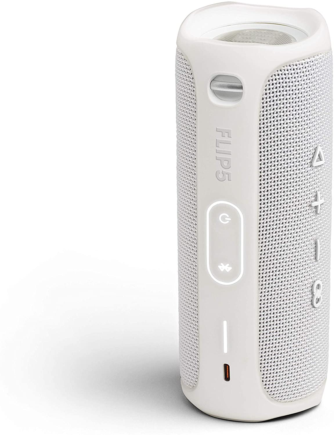 JBL FLIP5WHT Flip 5 Portable Waterproof Bluetooth Speaker with Hybrid Carrying Case (White)