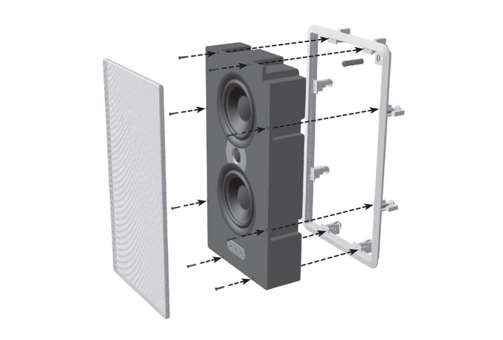 Atlantic Technology IWCB-626 In-Wall Speaker